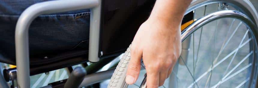 Une personne en situation de handicap