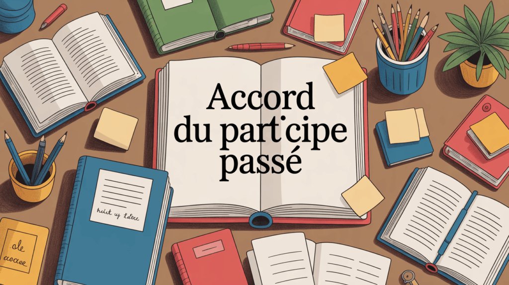 illustration bureau accord du participe passé