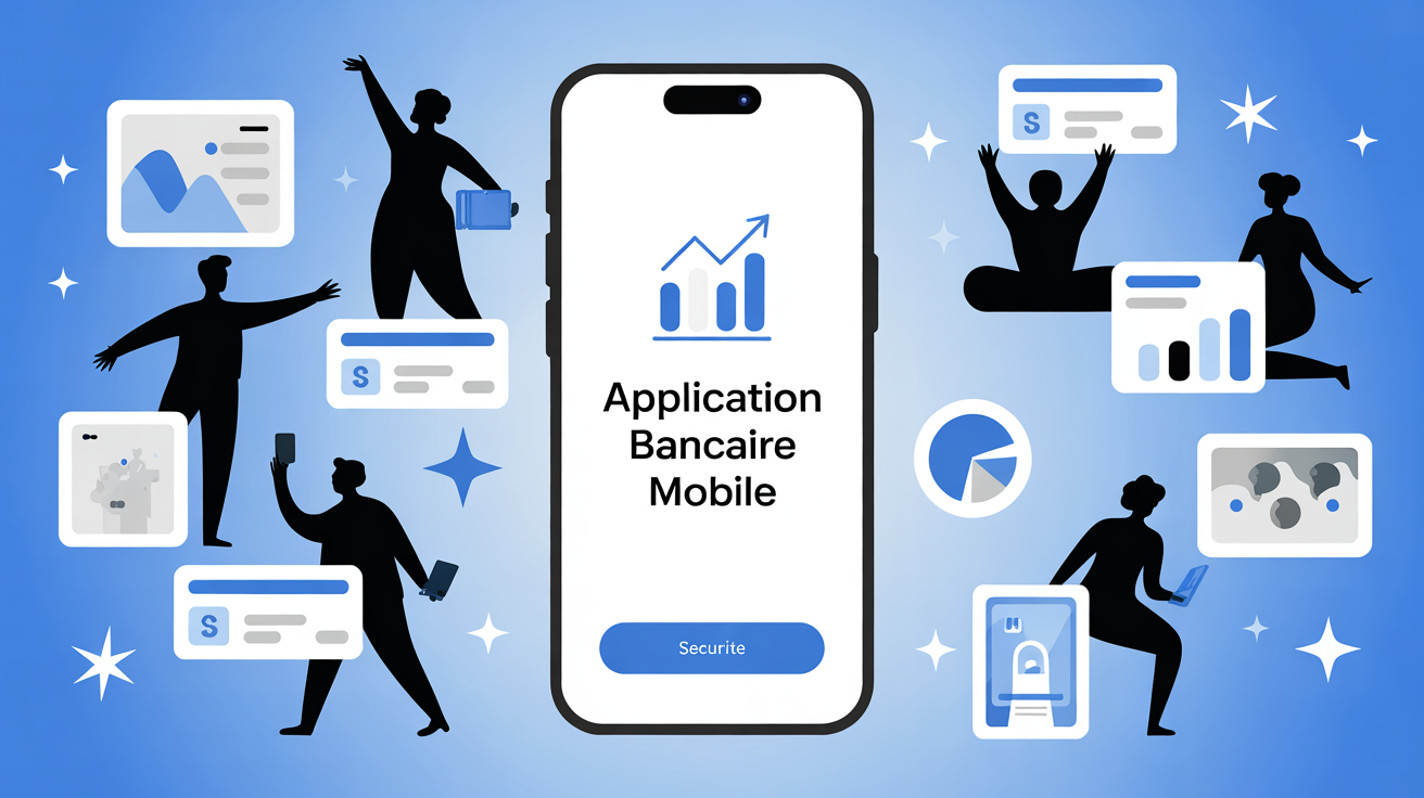 application mobile bancaire design sécurisé gestion finances