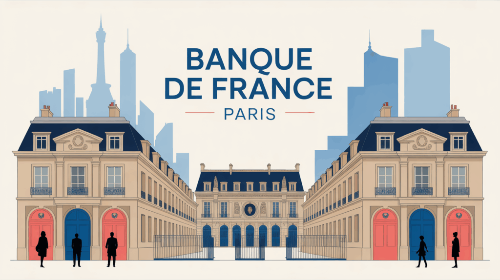 Illustration institution Banque de France Paris centre