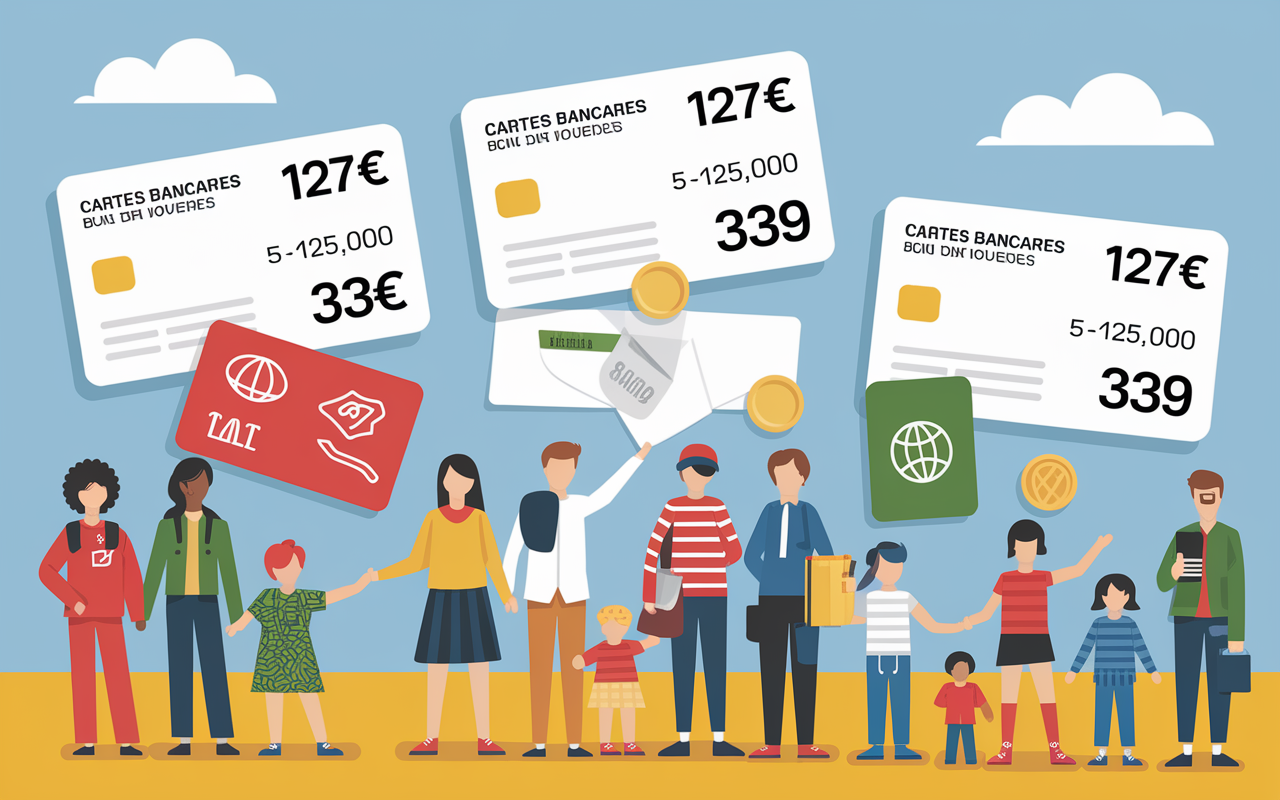 Comparer Cartes Bancaires La Banque Postale tableau tarifs profils