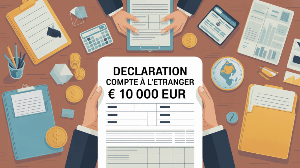 Declaration compte etranger moins 10 000 euros, bureau administratif, formulaires