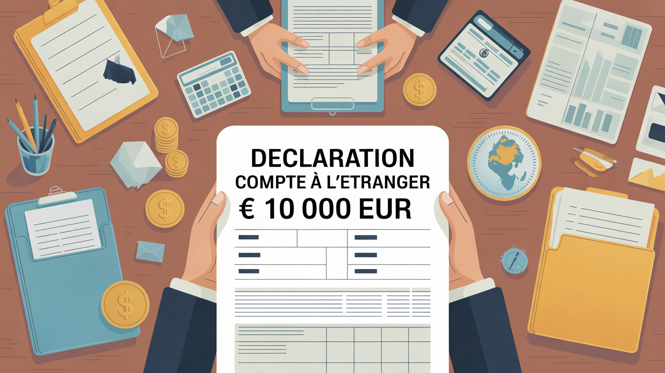 Declaration compte etranger moins 10 000 euros, bureau administratif, formulaires