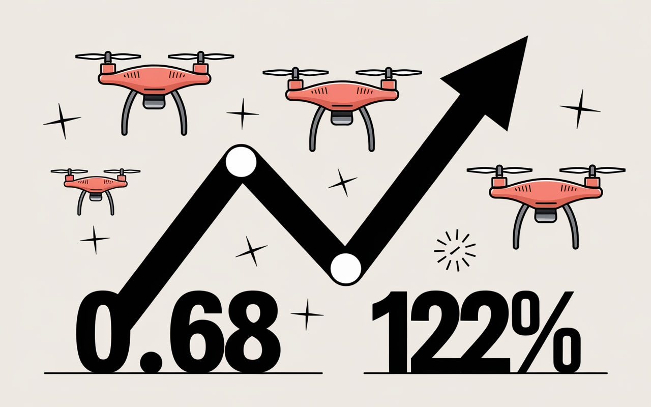 graphique cours drone volt volatilite chiffres
