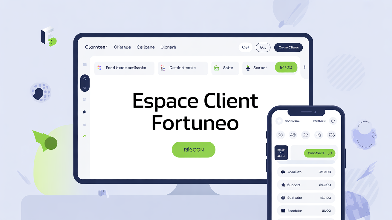 accès espace client Fortuneo sur ordinateur et mobile