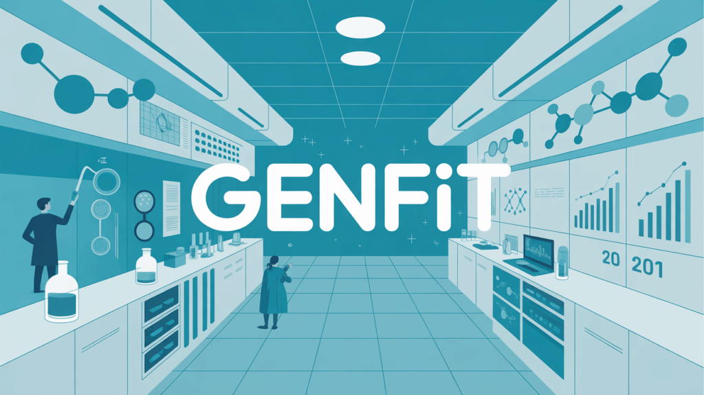 Vue laboratoire biotech GENFIT analyse 2024