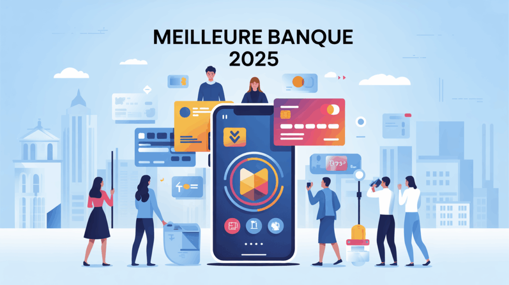 illustration moderne meilleure banque 2025