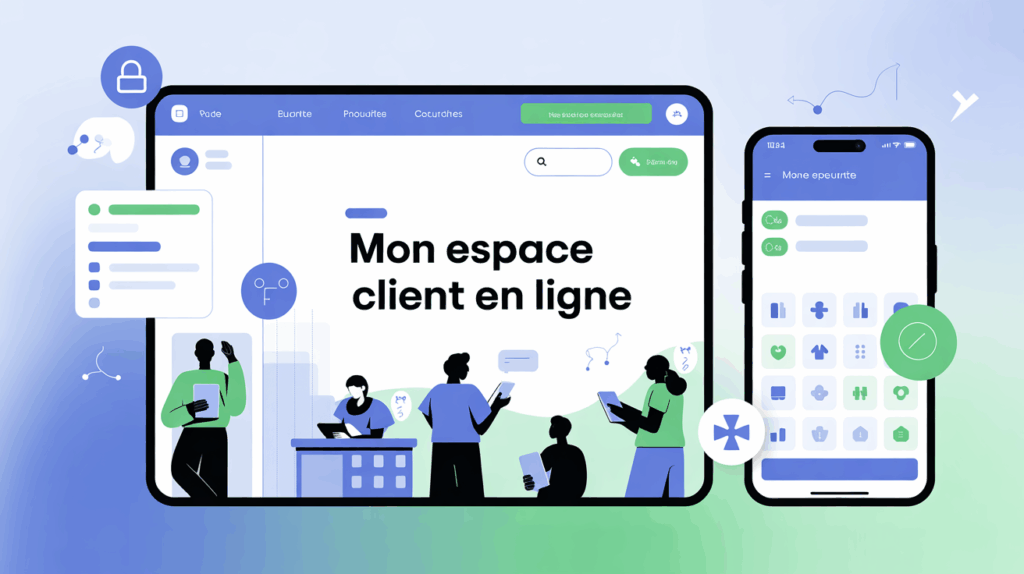 Illustration espace client Crédit Agricole Nord de France sur tablette et smartphone