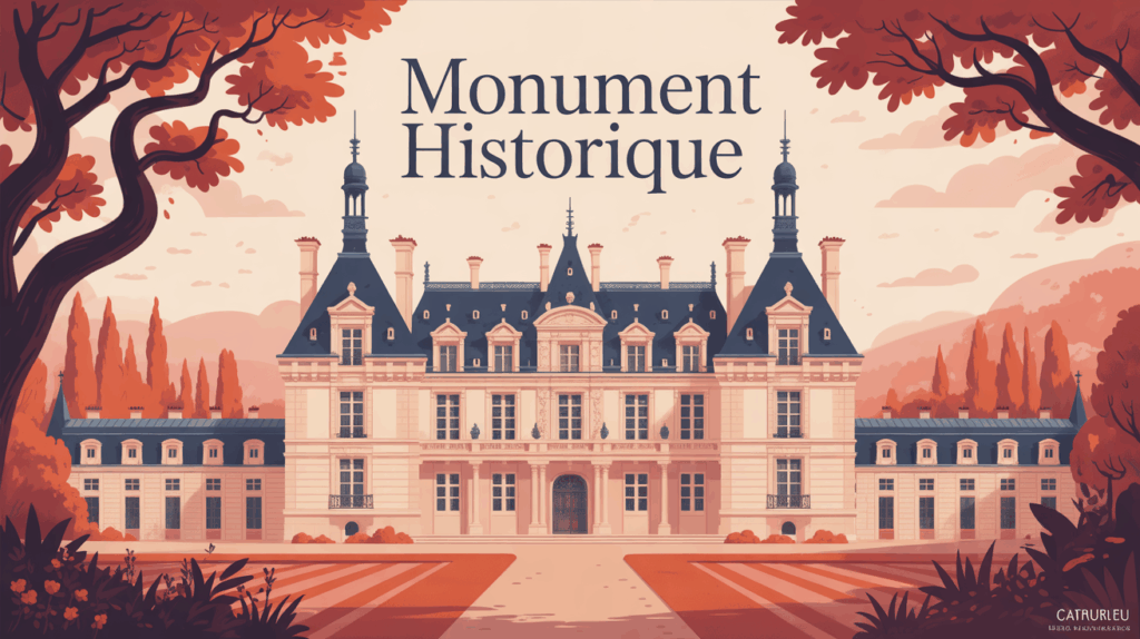 Monument Historique français restauration arbres dorures échafaudages