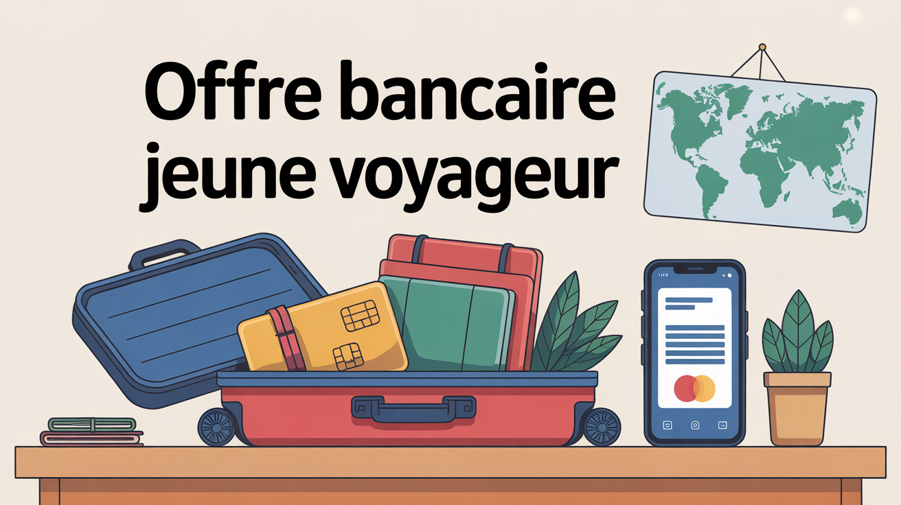 Offre bancaire jeune voyageur carte bancaire smartphone carte monde
