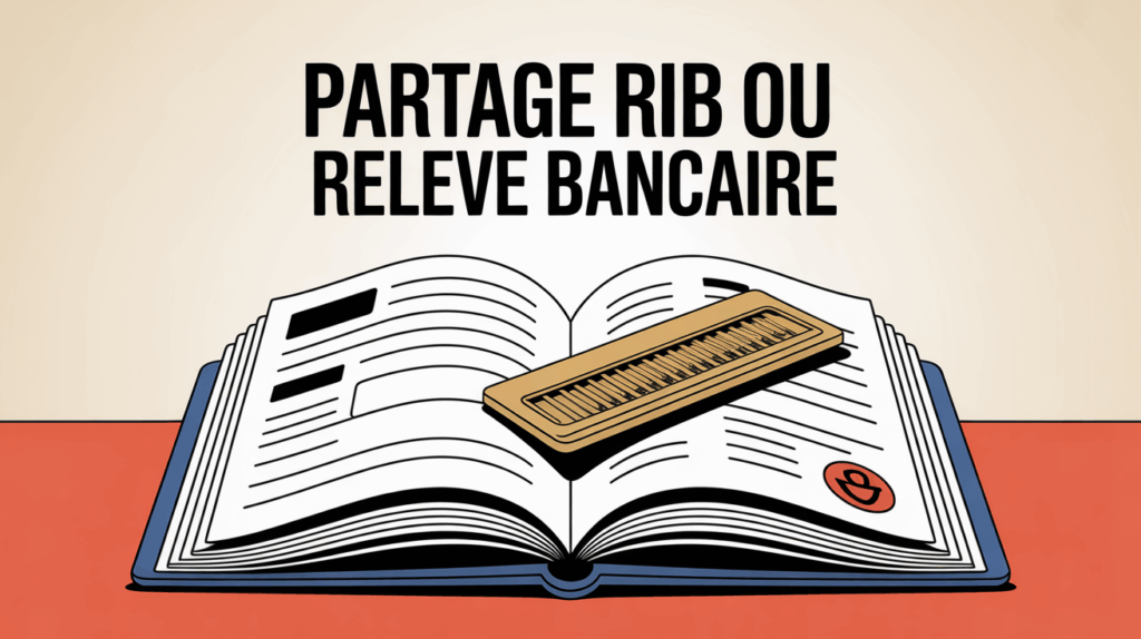 partage rib ou releve bancaire illustration securite