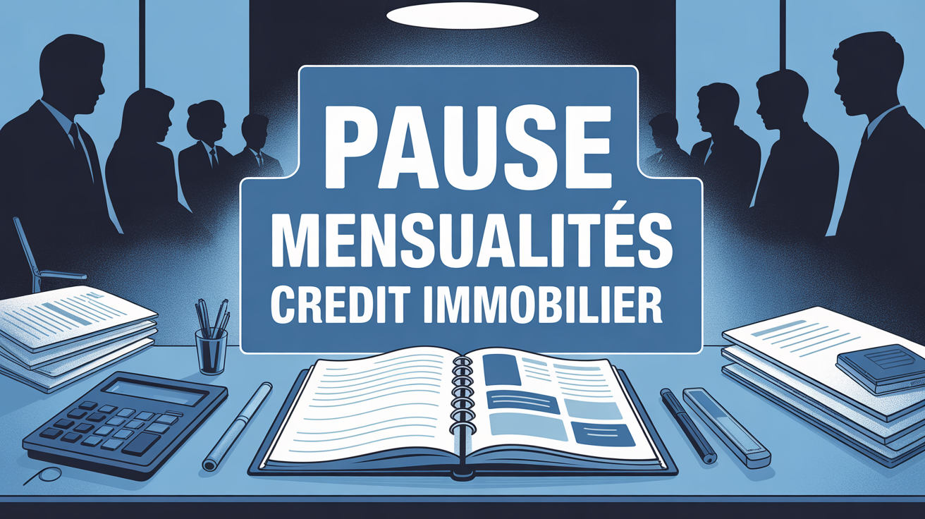 Illustration gestion pause mensualités prêt immobilier Crédit Agricole