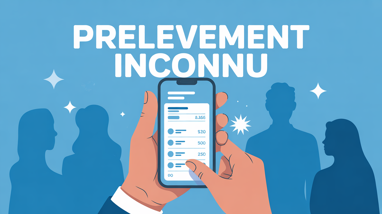 Main smartphone releve bancaire prelevement inconnu