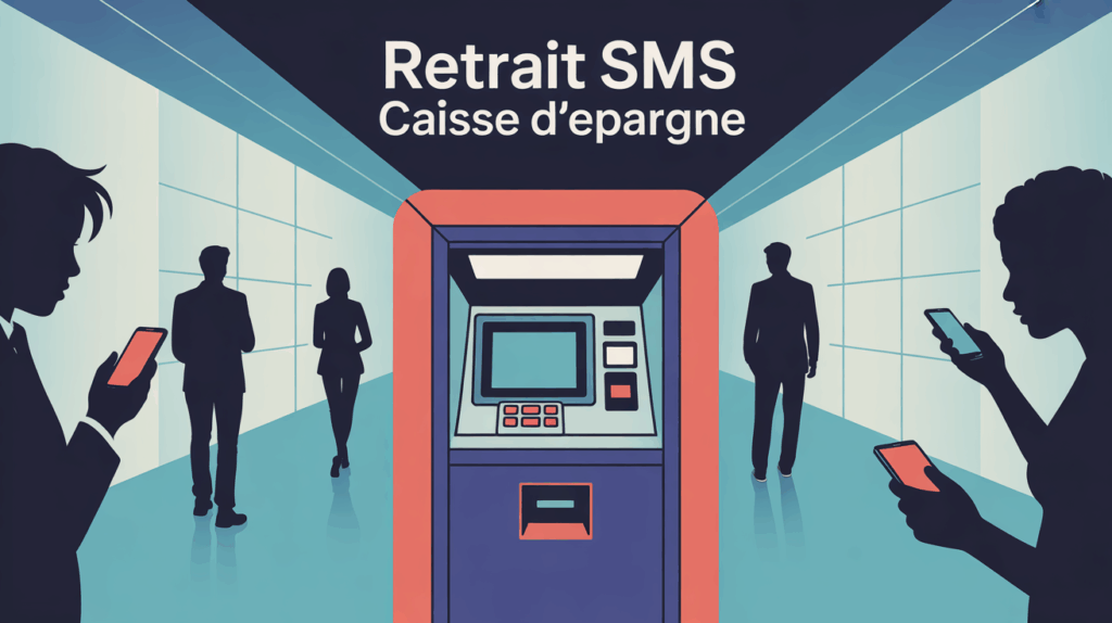 Retrait SMS Caisse d'Epargne distributeur banque urbain