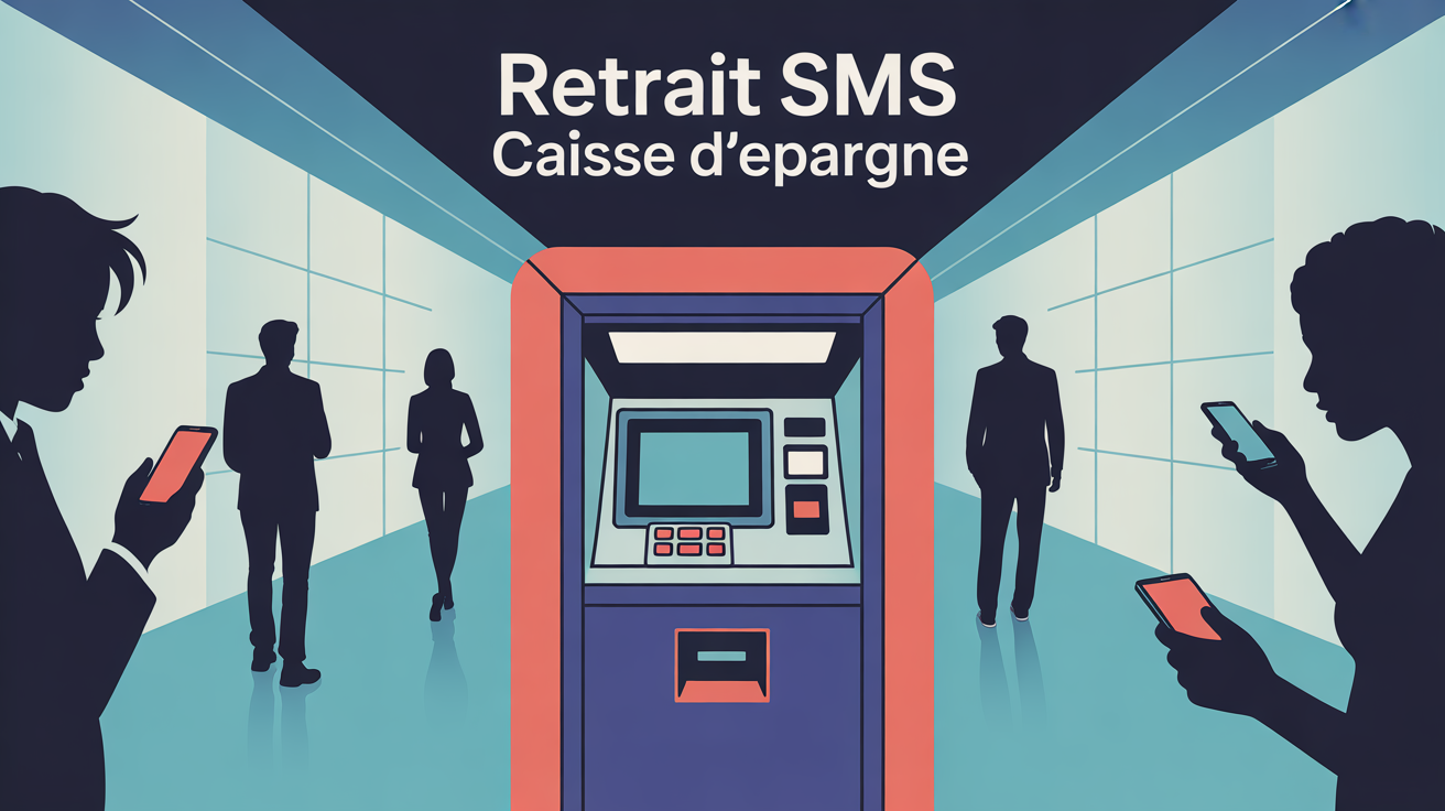Retrait SMS Caisse d'Epargne distributeur banque urbain