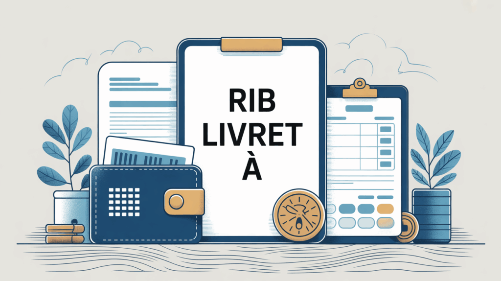 illustration carnet epargne rib livret a banque postale