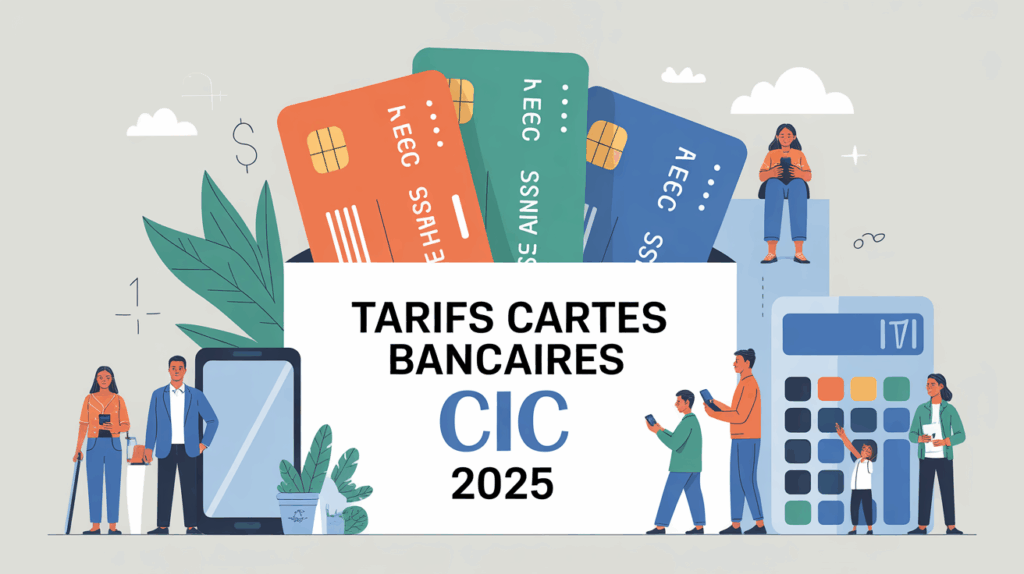 tableau stylisé cartes bancaires cic 2025