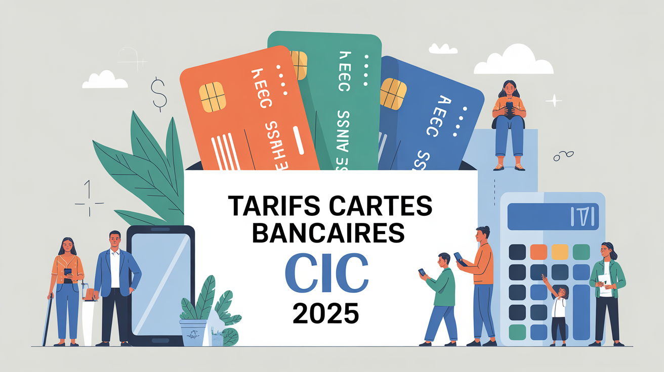 tableau stylisé cartes bancaires cic 2025