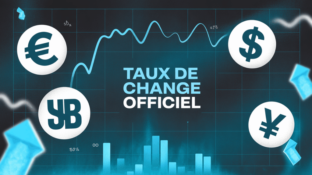 Illustration taux de change officiel EUR USD JPY