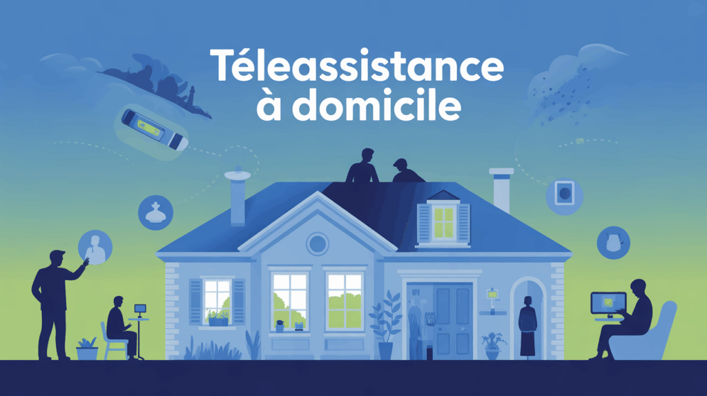 Illustration securite teleassistance domicile France