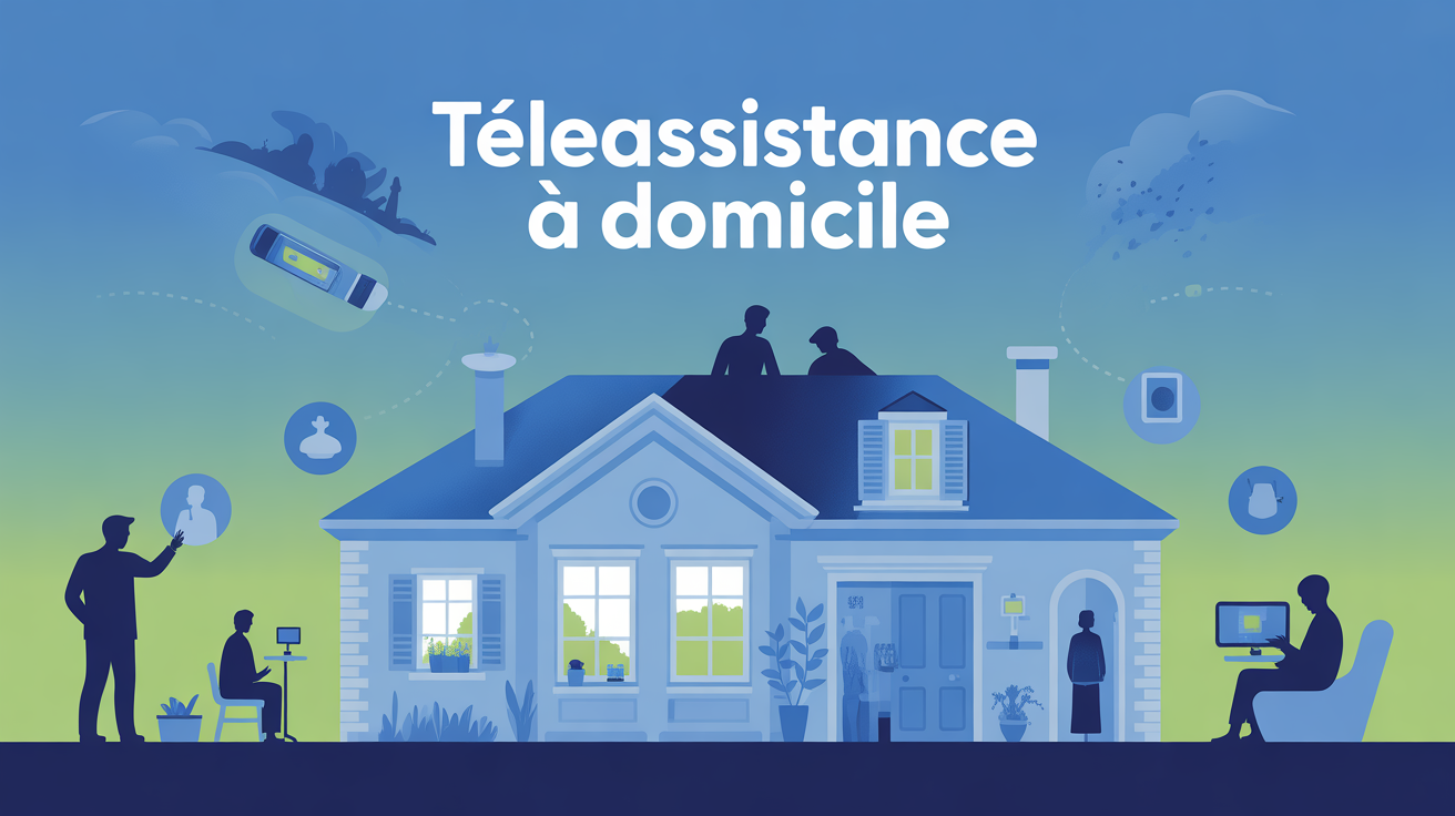 Illustration securite teleassistance domicile France
