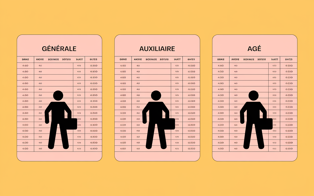Trois tableaux balances comptables comparés