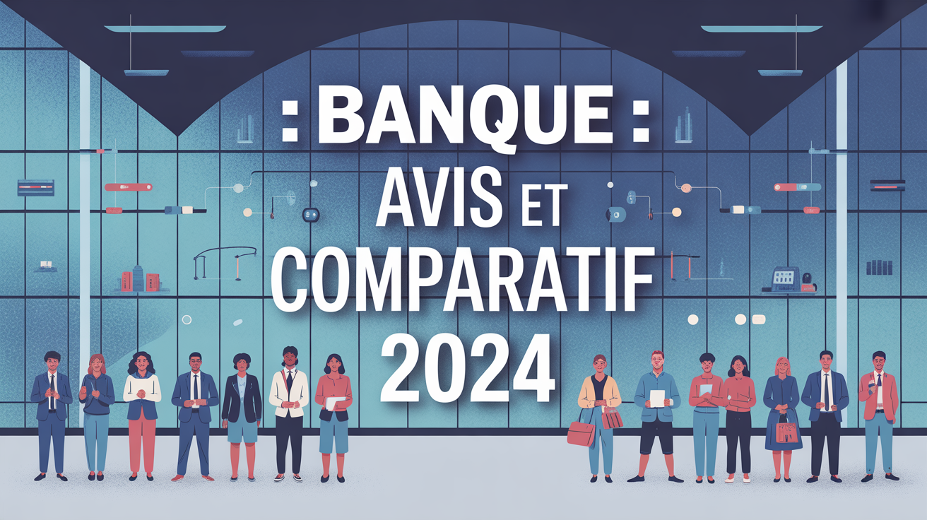 Illustration facade banque CIC moderne, ambiance digitale