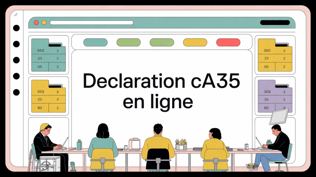 Formulaire CA35 en ligne, interface numerique securisee
