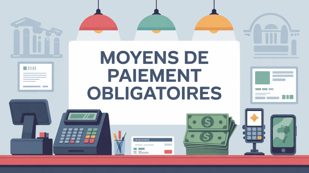 comptoir moderne avec paiement obligatoire