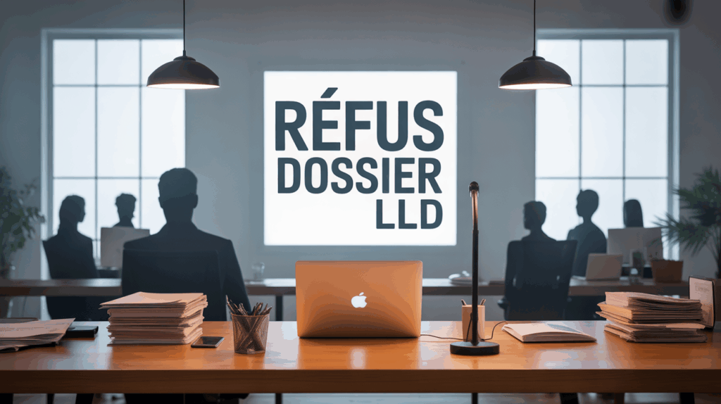 Refus dossier LLD illustration bureau contemporain