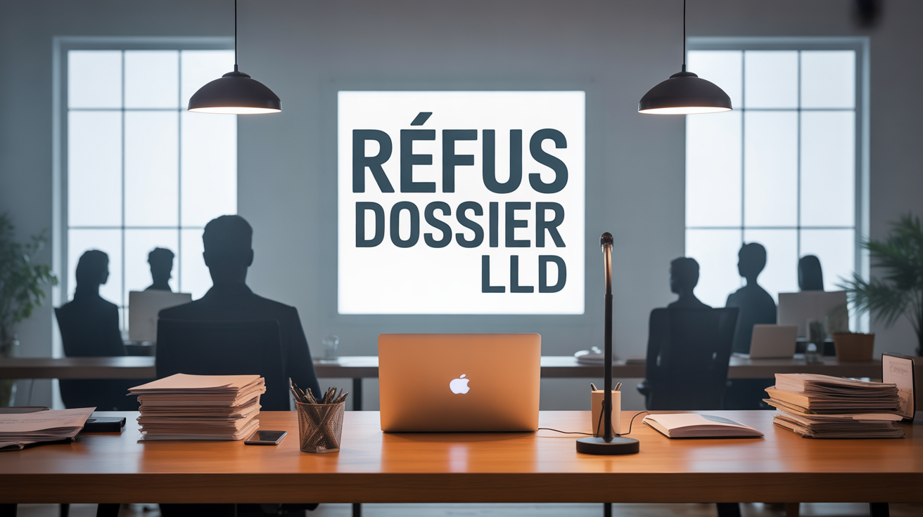 Refus dossier LLD illustration bureau contemporain