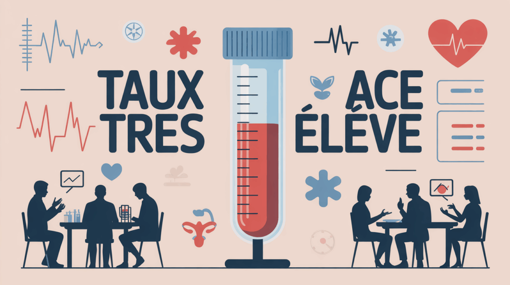 Analyse laboratoire taux ACE très élevé