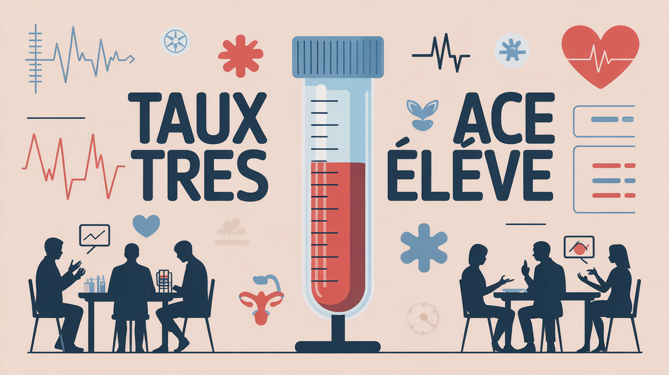 Analyse laboratoire taux ACE très élevé