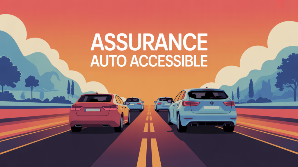 Assurance auto accessible route stylisee