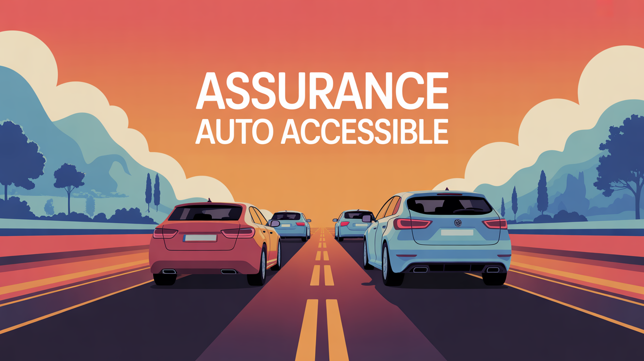 Assurance auto accessible route stylisee