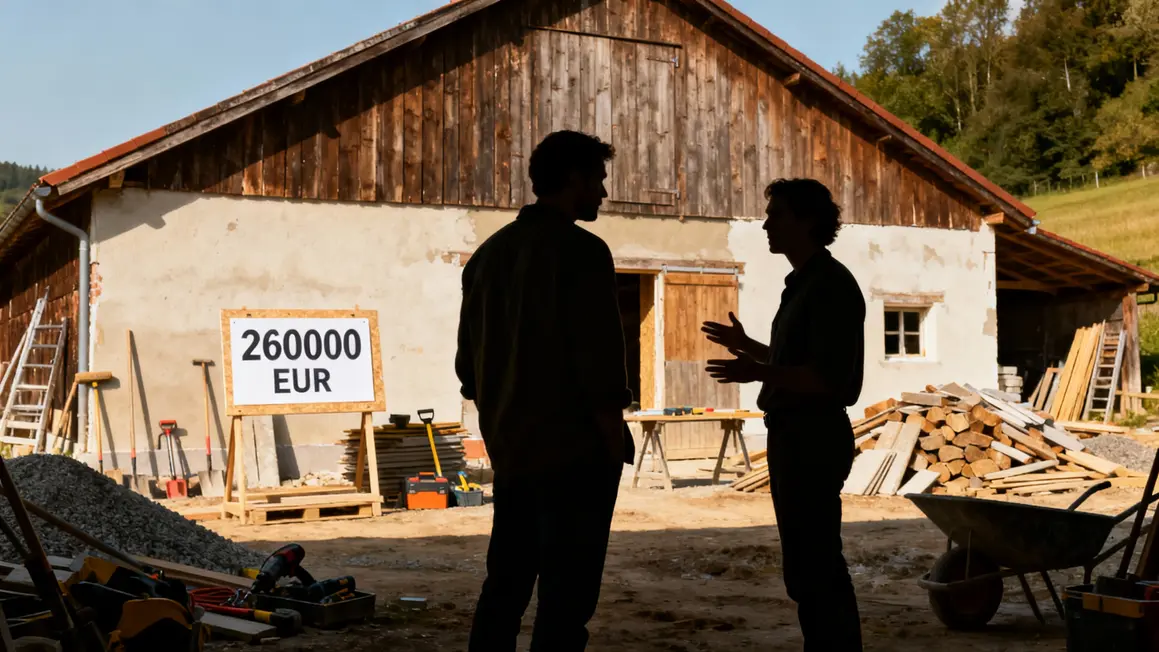 chantier outils grange renovation 260000 euros dijon