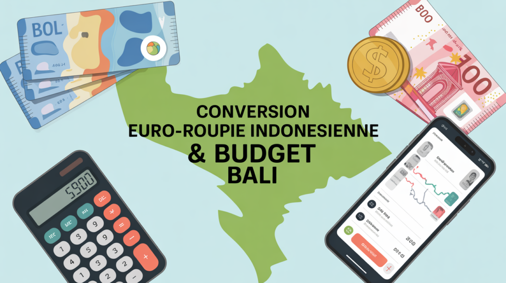 conversion euro roupie indonesienne budget bali carte billets pieces