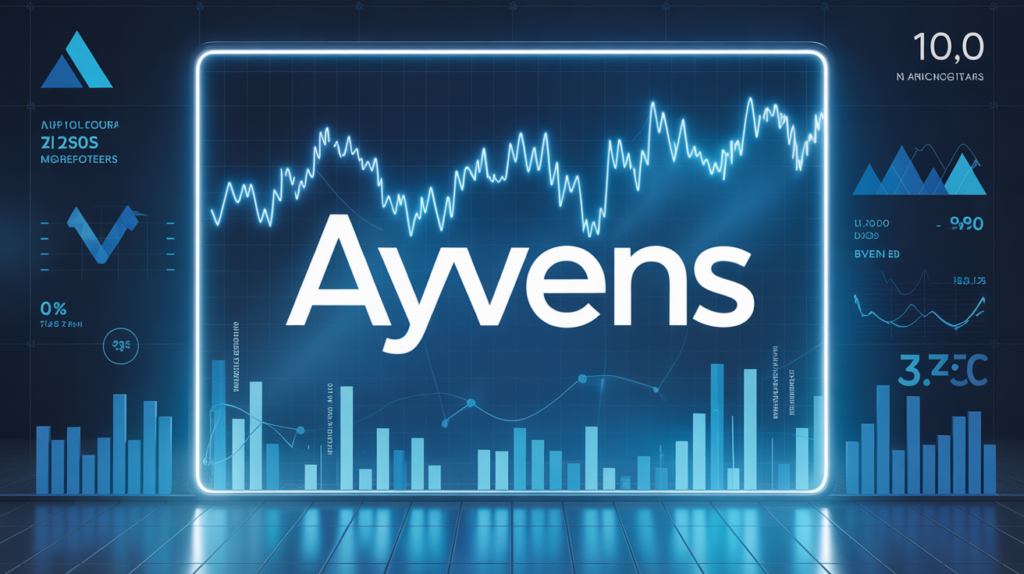 Tableau digital cours Ayvens sur fond bleu acier