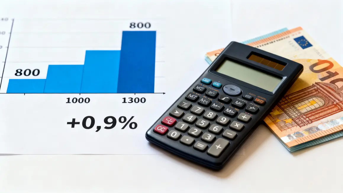 graphique hausse infime retraite 0,9%