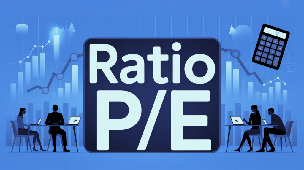 illustration ratio p e bourse calculatrice