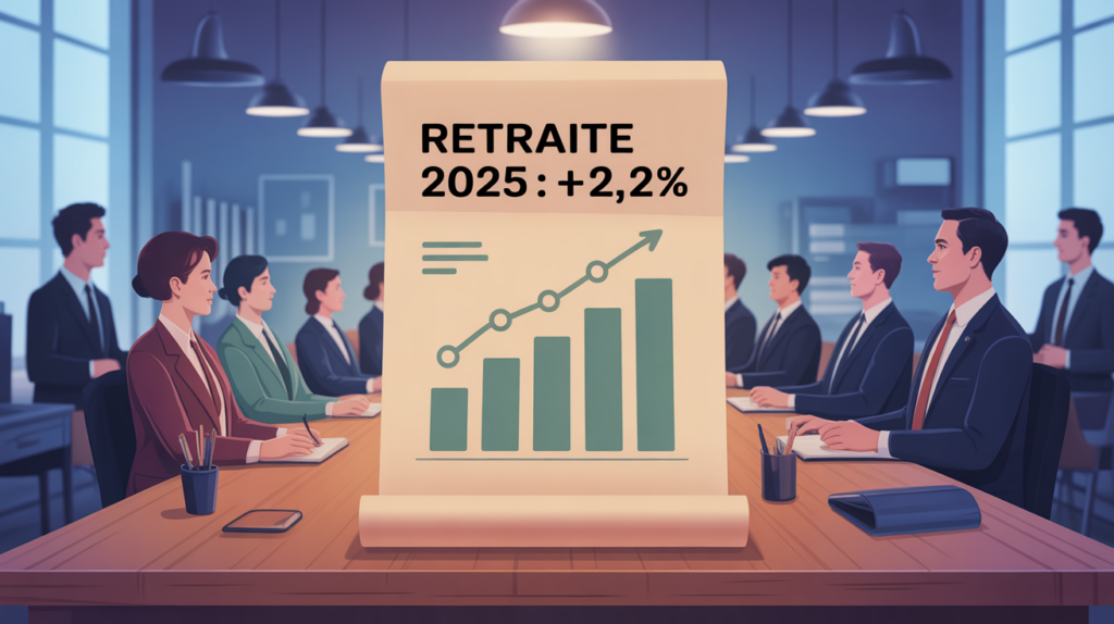 Feuille de paie retraite hausse 2,2% 2025