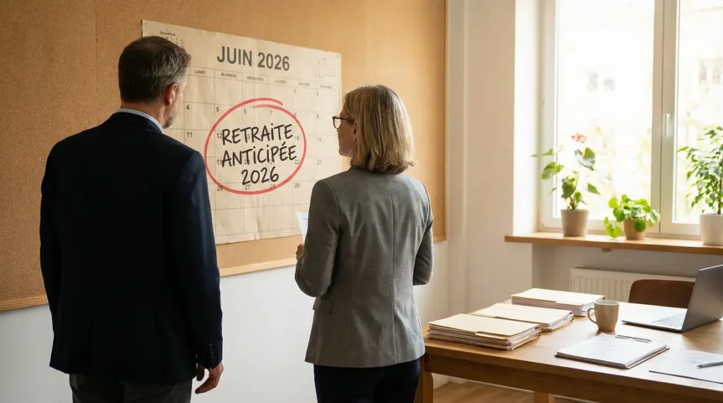 Consultation calendrier retraite anticipee 2026 bureau