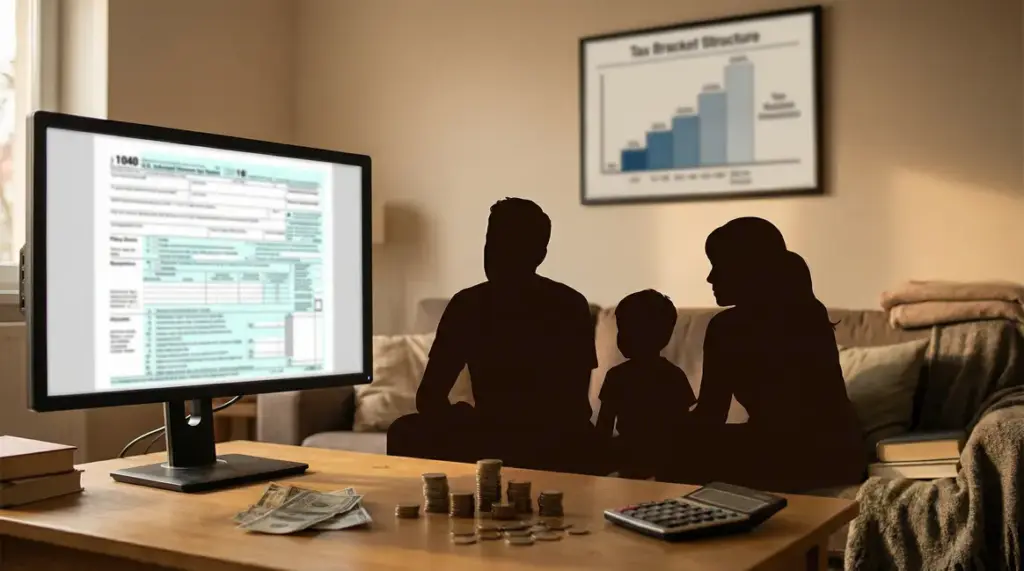 Famille devant déclaration fiscale barème impôt sur le revenu