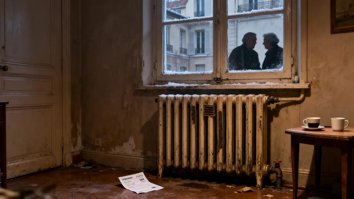 Radiateur éteint seniors précarité retraite