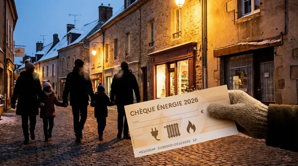 familles reçoivent le chèque énergie 2026 pour chauffage