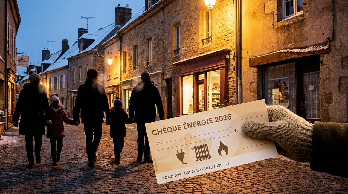familles reçoivent le chèque énergie 2026 pour chauffage