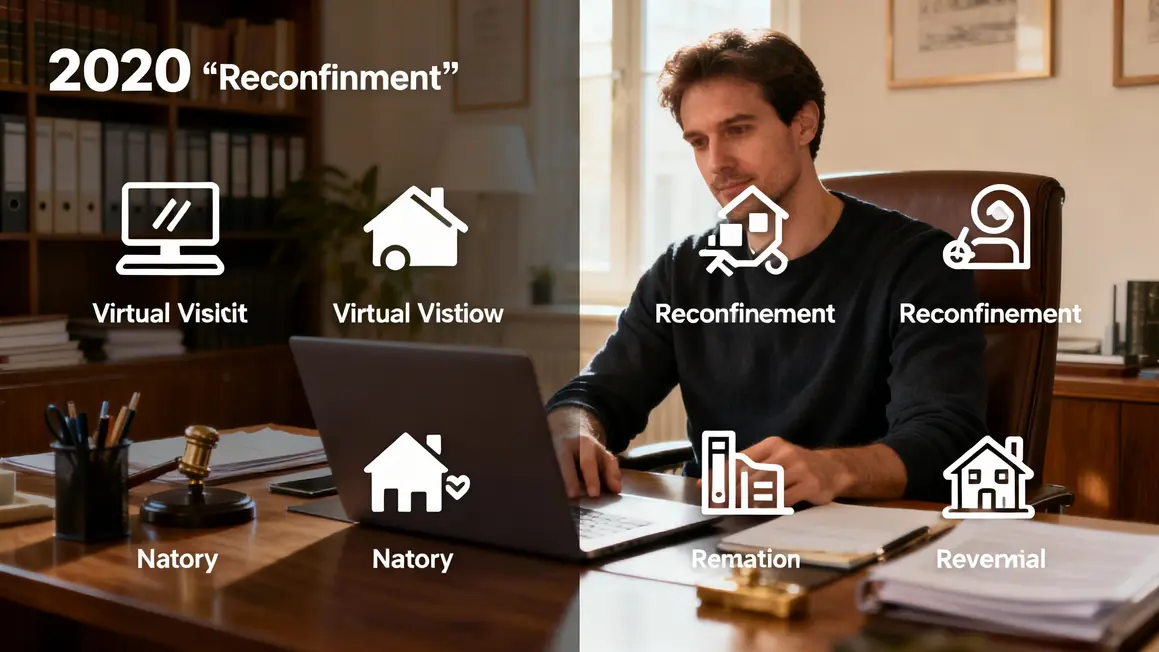 Tableau règles immobilier, visites, déménagement reconfinement