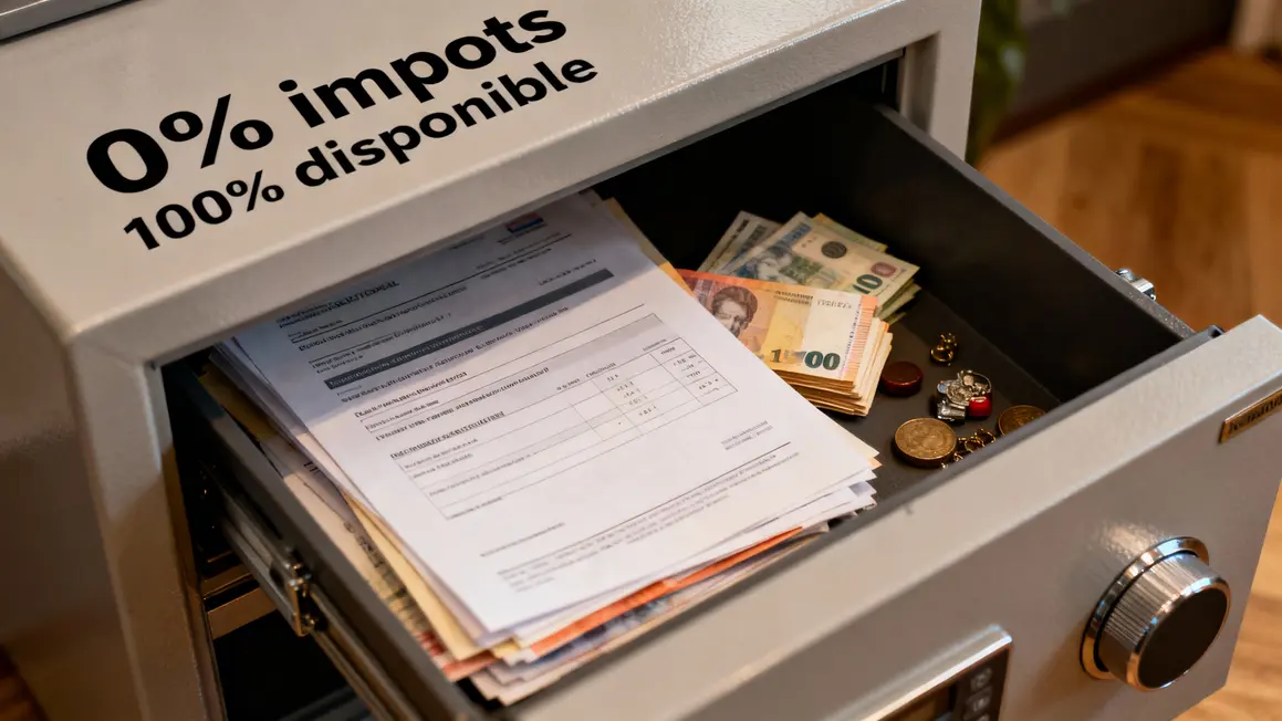 coffre ouvert livrets billets patrimoine securise