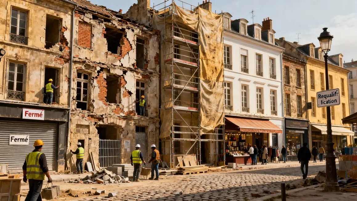 Dix immeubles Brive renovation urbaine centre