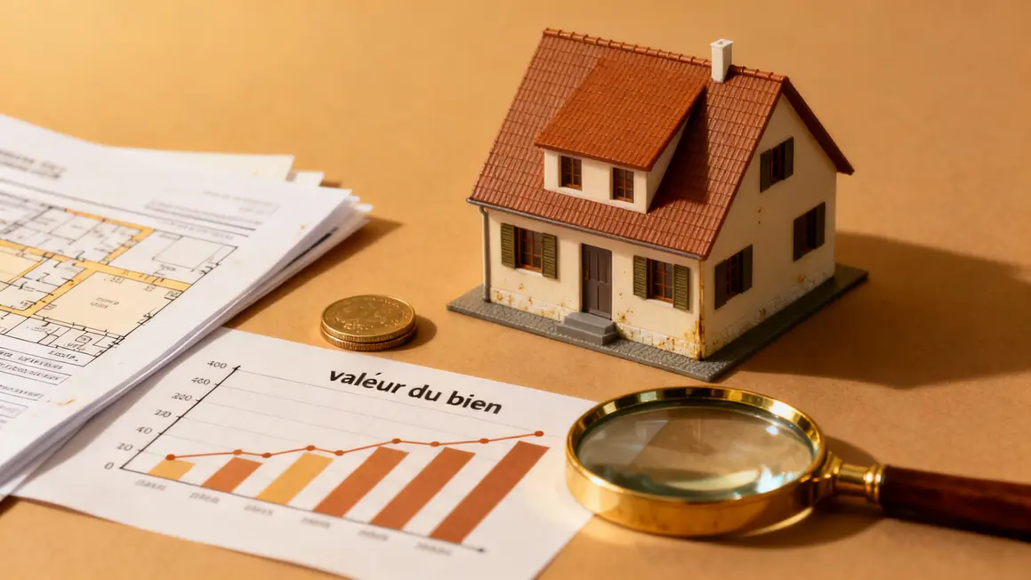 maison stylisée estimation immobilière graphique
